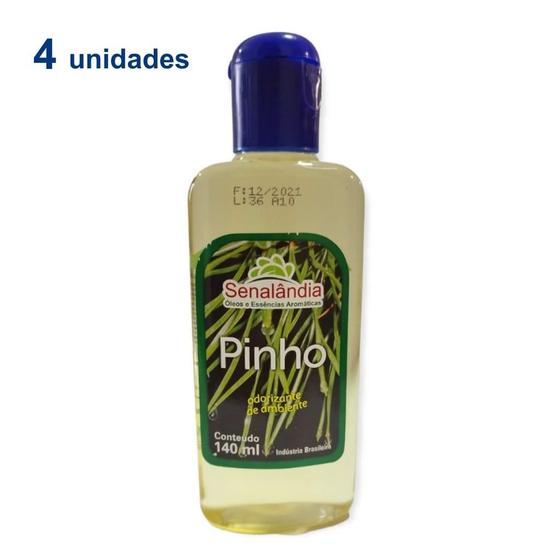 Imagem de 4 Essência Óleo Puro Forte Eucalipto Citronela Pinho 140ml Desinfetante Concentrado - Envio Já