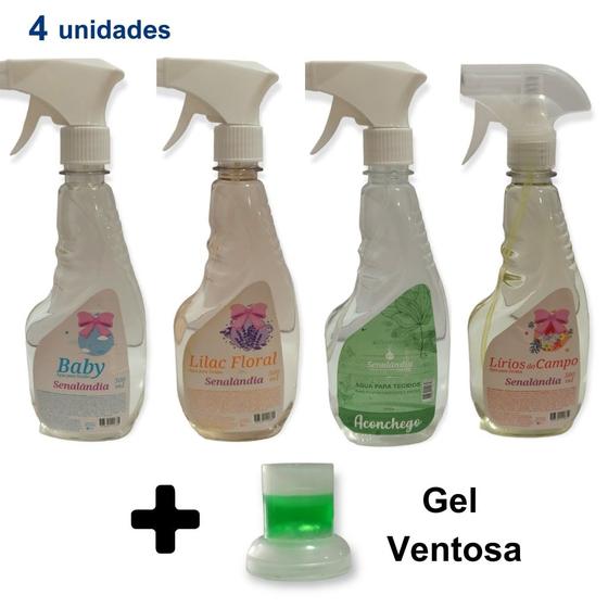 Imagem de 4 Facilitador de Passar Roupa Aconchego Baby Lírio do Campo Lilac Floral Borrifador 500ml - Envio Já