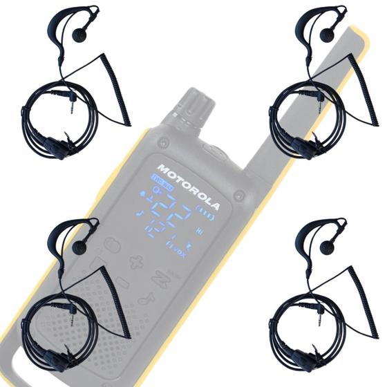 Imagem de 4 Fones Microfone P1 Espiral Para Rádio Talkabout T470BR T38 T210