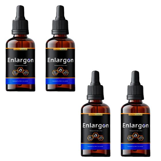 4 Frascos - Óleo de massagem íntimo Enlargon Menor preço em 4 Frascos - Óleo de massagem íntimo Enlargon
