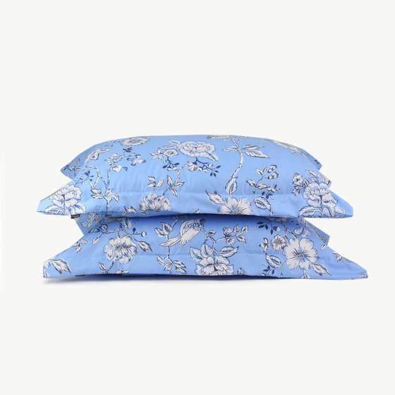 Imagem de 4 Fronhas 400 Fios com 4 Abas 50x70cm Estampada Extra Macio