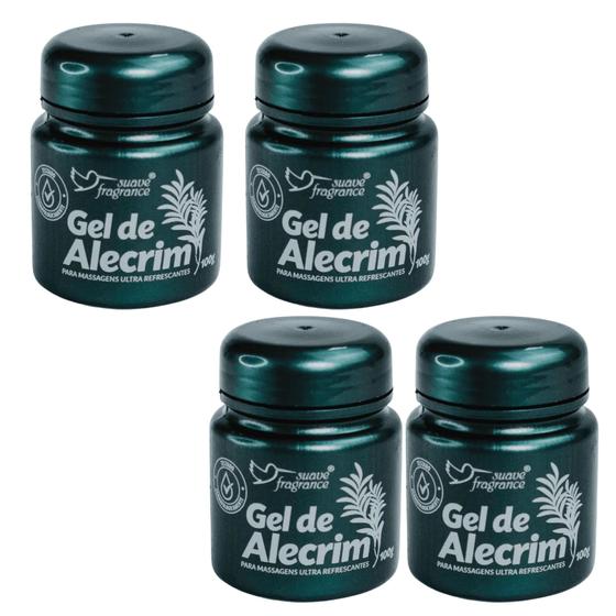 Imagem de 4 Gel de Alecrim para Massagem Alívio da Dor Muscular