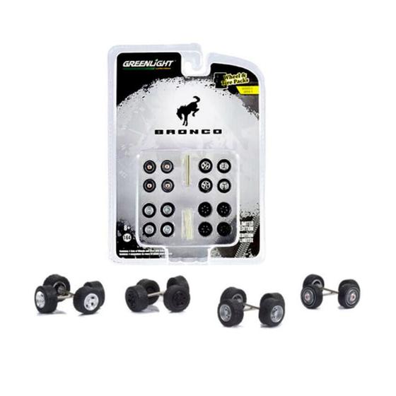 4 Jogos Rodas Bronco Wheel Tire Packs 1:64 Greenlight Menor preço em 4 Jogos Rodas Bronco Wheel Tire Packs 1:64 Greenlight