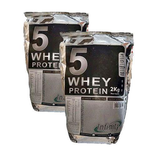 4 Kg Whey 5w (2 pacotes) isolado - hidrolisado - morango Menor preço em 4 Kg Whey 5w (2 pacotes) isolado - hidrolisado - morango
