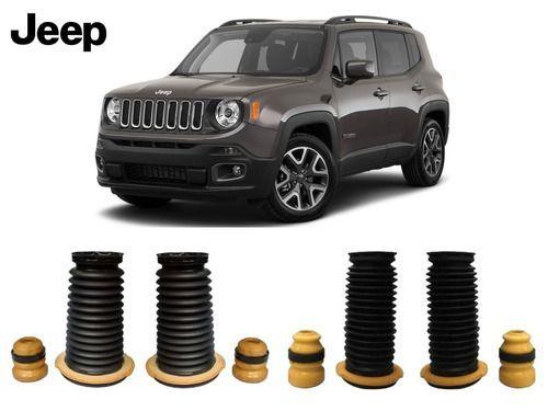 Imagem de 4 Kit Amortecedor Batente Dianteiro Traseiro Jeep Renegade 2015 2016 2017