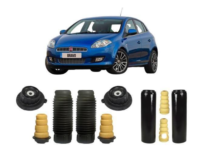 Imagem de 4 Kit Amortecedor Dianteiro Traseiro Fiat Bravo 2011 a 2014