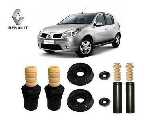 Imagem de 4 Kit Amortecedor Dianteiro Traseiro Renault Sandero 2007 2008 2009 2010