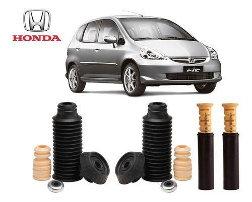 Imagem de 4 Kit Amortecedor Suspens Dianteira Traseira Honda Fit 2003 2004 2005 2006 2007 2008