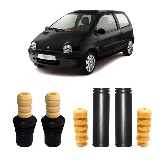 Imagem de 4 Kit Batente Coifa Amortecedor Twingo 1999 2000 2001 2002