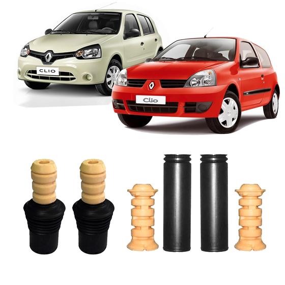 Imagem de 4 Kit Batente Coifa Suspensão Clio 2011 2012 2013 2014 15 16