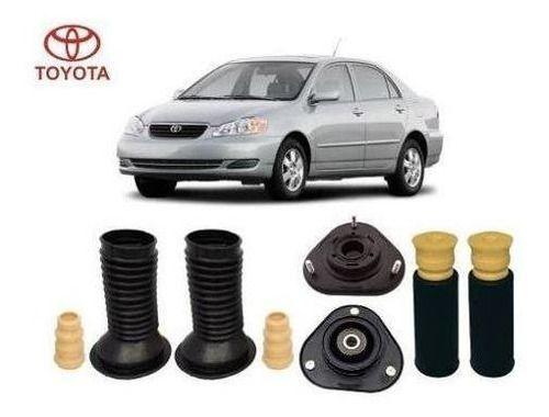 Imagem de 4 Kit Batente Coxim Dianteiro Traseiro Corolla 2003 2004 2005 2006 2007