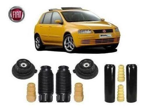 Imagem de 4 Kit Batente Coxim Dianteiro Traseiro Fiat Stilo 2002 2003 2004 2005