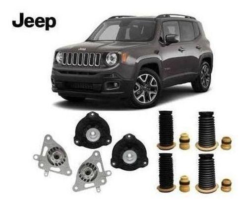 Imagem de 4 Kit Batente Coxim Dianteiro Traseiro Jeep Renegade 2017 2018 2019 2020