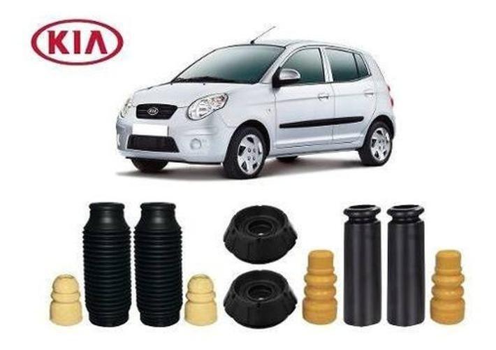 Imagem de 4 Kit Batente Coxim Dianteiro Traseiro Kia Picanto 2007 2008