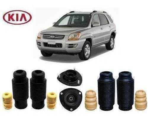 Imagem de 4 Kit Batente Coxim Dianteiro Traseiro Kia Sportage 2005 2006 2007 2008