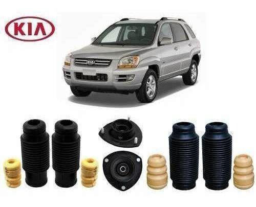 Imagem de 4 Kit Batente Coxim Dianteiro Traseiro Kia Sportage 2005 2006 2007