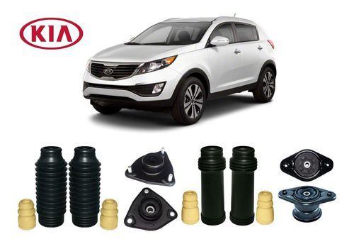 Imagem de 4 Kit Batente Coxim Dianteiro Traseiro Kia Sportage 2013 2014 2015