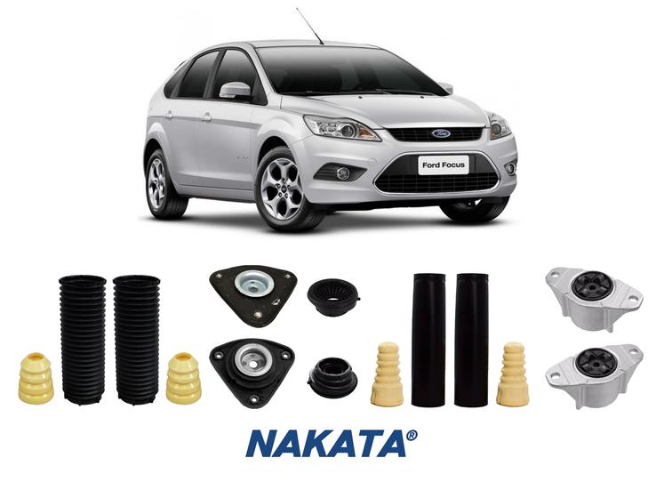 Imagem de 4 Kit Batente Dianteiro Traseiro Focus 2008 2009 2010 Nakata