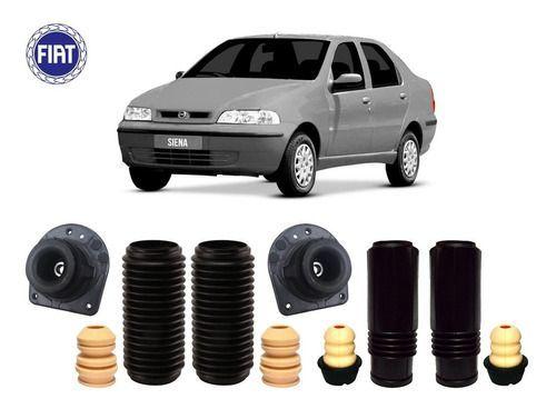 Imagem de 4 Kit Coxim Batente Amortecedor Dianteiro Traseiro Fiat Siena 2002 2003 2004 2005 2006