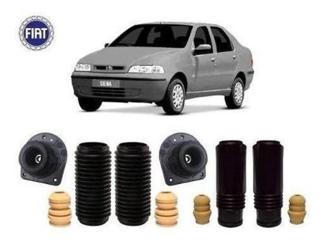 Imagem de 4 Kit Coxim Batente Dianteiro Traseiro Fiat Siena 2008 2009 2010 2011 2012