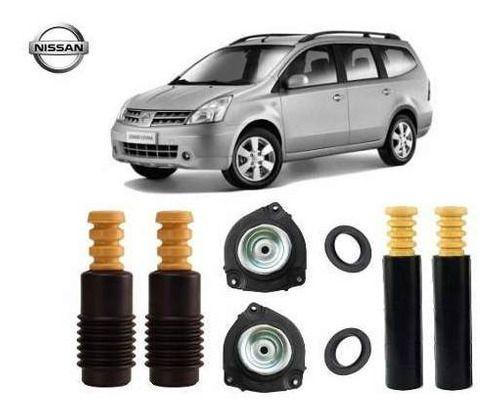 Imagem de 4 Kit Coxim Batente Dianteiro Traseiro Grand Livina 2011 2012 2013 2014