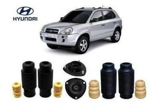 Imagem de 4 Kit Coxim Batente Dianteiro Traseiro Hyundai Tucson 2005 2006 2007 2008