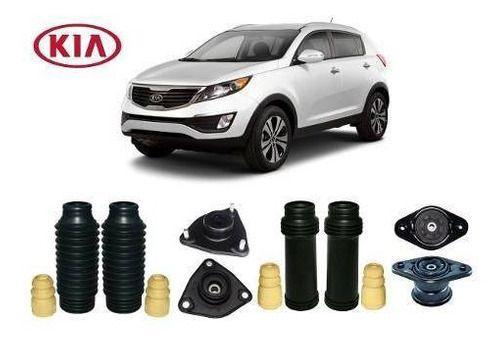 Imagem de 4 Kit Coxim Batente Dianteiro Traseiro Kia Sportage 2014 2015 2016