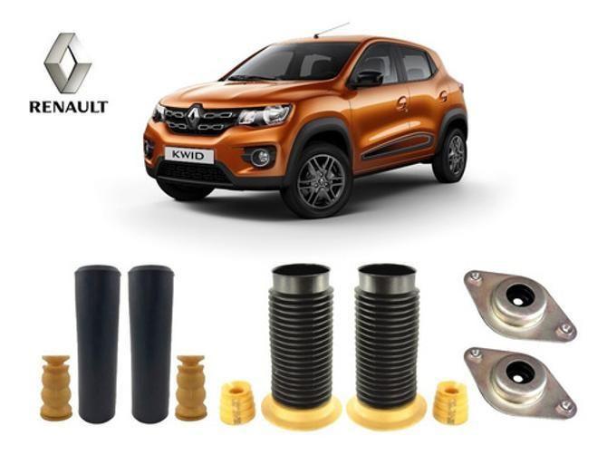 Imagem de 4 Kit Coxim Batente Dianteiro Traseiro Renault Kwid 2017