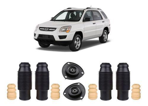 Imagem de 4 Kit Coxim Batente Dianteiro Traseiro Sportage 2005 A 2010