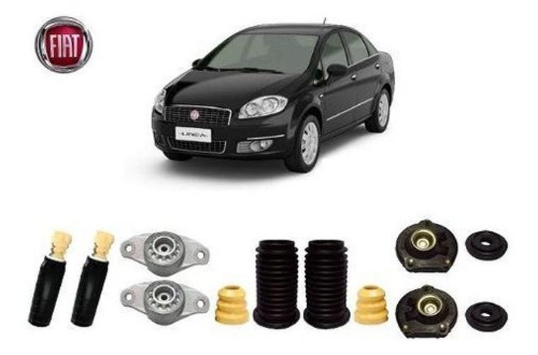 Imagem de 4 Kit Coxim Batente Rolamento Dianteiro Traseiro Linea 2008 2009 2010