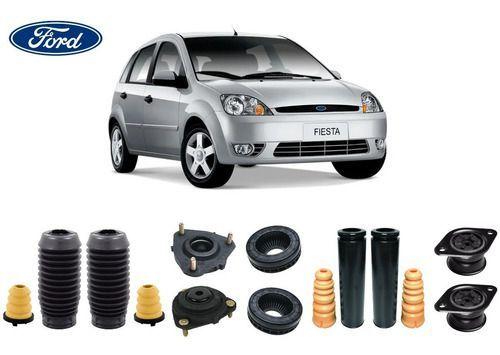 Imagem de 4 Kit Coxim Rolamento Batente Coifa Do Amortecedor Dianteiro Traseiro Ford Fiesta Supercharger 2005 2006 2007