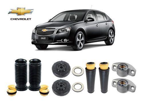 Imagem de 4 Kit Coxim Rolamento Batente Coifa Do Amortecedor Dianteiro Traseiro Gm Cruze Hatch 2012 2013 2014 2015 16/... Original