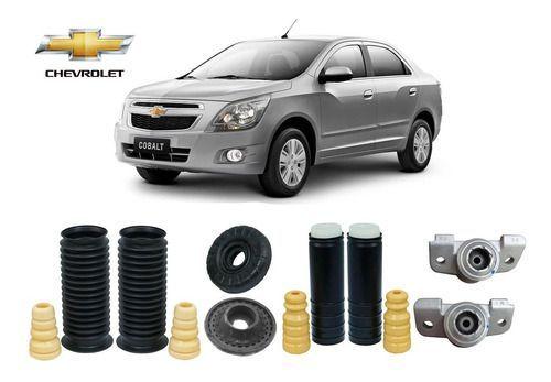 Imagem de 4 Kit Do Amortecedor Coxim Batente Coifa Dianteiro Traseiro Gm Cobalt 2011 2012 2013 2014 2015 2016/... Original