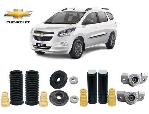 Imagem de 4 Kit Do Amortecedor Coxim Batente Rolamento Coifa Dianteiro Traseiro Chevrolet Spin 2013 2014 2015 2016 2017/...
