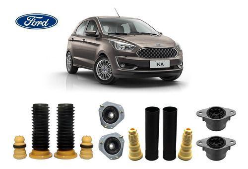 Imagem de 4 Kit Do Amortecedor Dianteiro Traseiro Coxim Batente Coifa Ford Novo New Ka 2015 2016 2017 2018 2019 Em Estoque