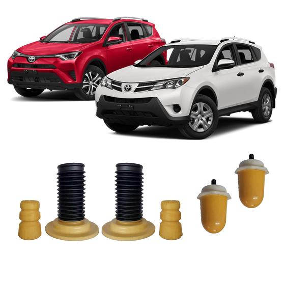 Imagem de 4 Kit Parcial Batente Amortecedor Toyota Rav4 2014 15 16 17