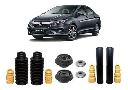 Imagem de 4 Kits Batente Dianteiro Traseiro Honda City 2015 2016 2017