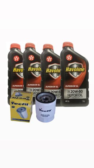 4 litros de oleo havoline 20w50 e filtro tecfil tm2 vw fox 1.0/1.6 gol g3/4/5 Menor preço em 4 litros de oleo havoline 20w50 e filtro tecfil tm2 vw fox 1.0/1.6 gol g3/4/5