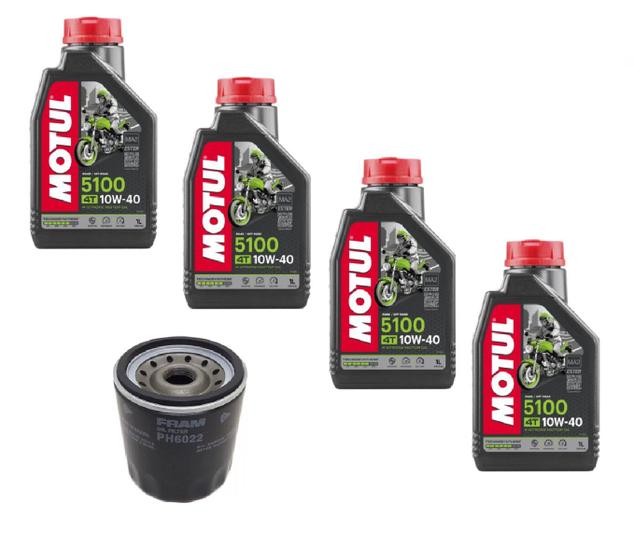 Imagem de 4 Litros Motul 5100 10w40 Semissintetico + Filtro Fram Ph 6022