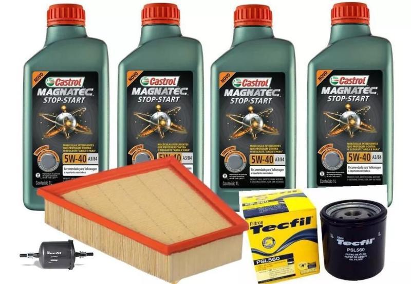 4 Lts Castrol 5w40 502 + Filtro Psl560 + Art6098 + Gi50/7 Imagem de 4 Lts Castrol 5w40 502 + Filtro Psl560 + Art6098 + Gi50/7