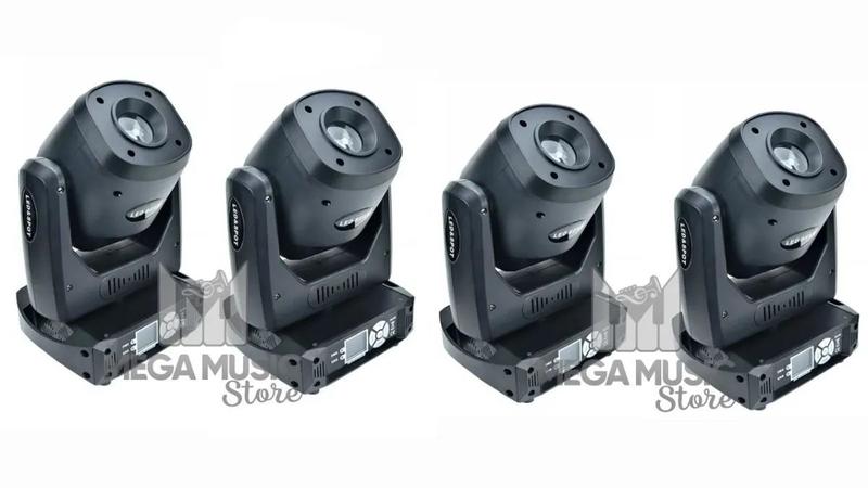 Imagem de 4 Moving Head Led Spot 100w Dmx 8 Cores 14 Gobos Prisma