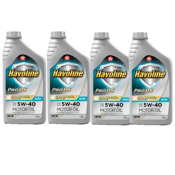 4 Óleo Havoline Pro Ds 5w40 Sintético Menor preço em 4 Óleo Havoline Pro Ds 5w40 Sintético