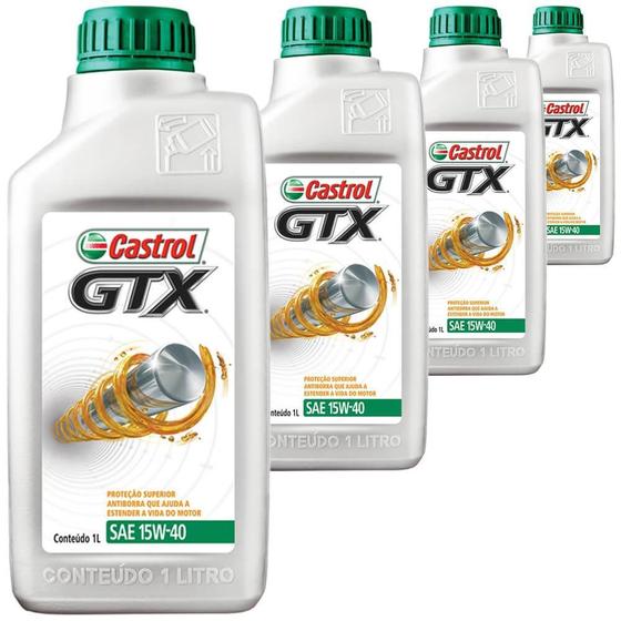 4 Óleo Mineral 15W40 Gtx Anti Borra Castrol Jac Menor preço em 4 Óleo Mineral 15W40 Gtx Anti Borra Castrol Jac