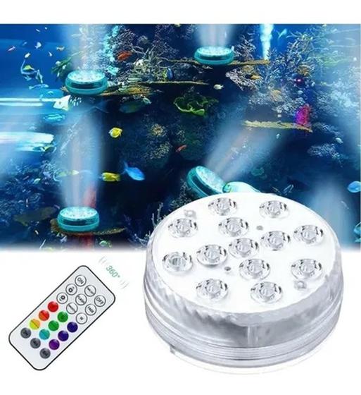 Imagem de 4 peças Luz Rgb 13cd Led Submersível Piscina Com Controle Remoto