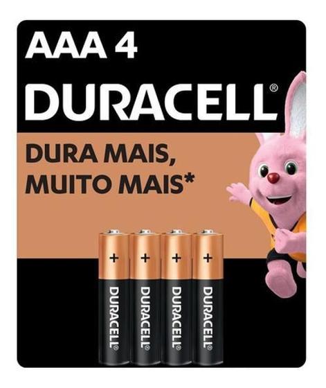 Imagem de 4 Pilhas Duracell Duralock Alcalina Aaa Embalagem C/4 Unids