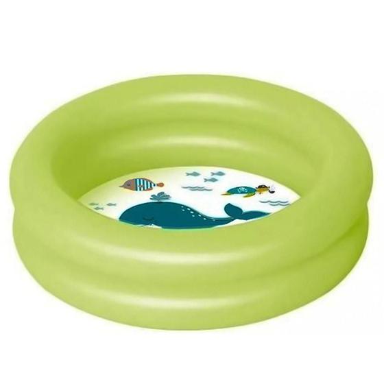 Imagem de 4 Piscina Banheira Inflável Baby Infantil Redonda 28L Verde