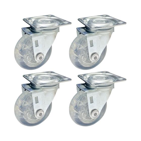 4 Rodízio Rodinha Gel Silicone Roda 50mm S/Trava Anti Risco Menor preço em 4 Rodízio Rodinha Gel Silicone Roda 50mm S/Trava Anti Risco