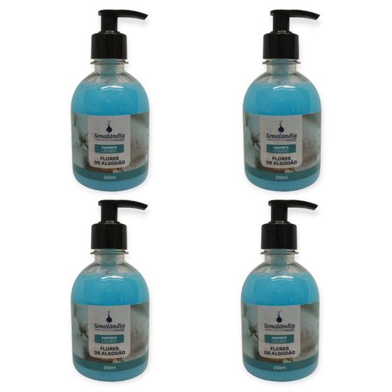 Imagem de 4 Sabonete Líquido Cheiroso Grosso da Senalândia Aroma Corporal Hidratante 250ml Especial - Envio Já