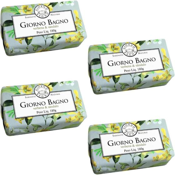 Imagem de 4 Sabonetes Giorno Bagno Natural Diversas Fragrâncias 180G