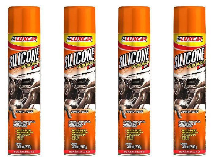 Imagem de 4 Silicone Perfumado Spray Carro Novo Luxcar 300 Ml